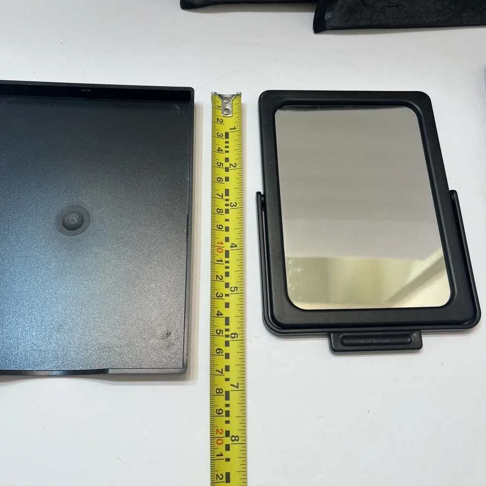 Makeup Mirrors Foldable Travel with Stand & Mesh Zip Bag LOT OF 4 New